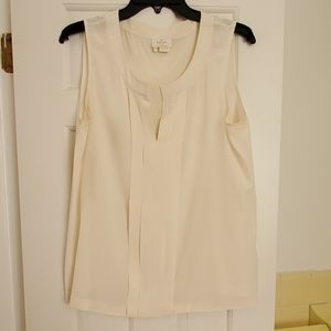 Kate Spade ivory silk shell, size 10